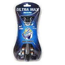 [088168100374] ULTRA MAX RAZOR + 4 Cartridges Blue /96