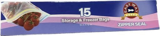 [769658750513] EASY WAY FREEZER & STORAGE BAGS GALLON 15CT  /24