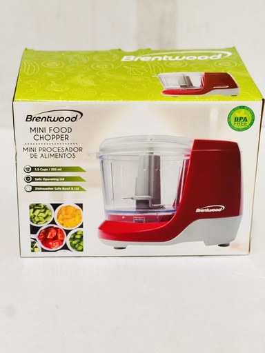 [812330023907] BRENTWOOD MINI CHOPPER RED  MC109R/16