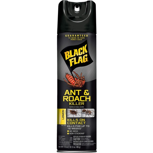 [891549110349] BLACK FLAG SPRAY ant & roach LEMON 17.5oz /12