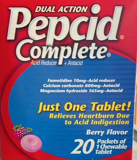 [055708019481] Pepcid chewable Disp. Box 20pk /20 exp 7/26