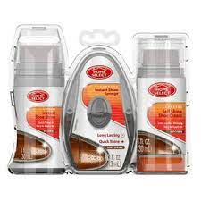 [HS1235] HOME S. SHOE CARE KIT 3- IN-1 BROWN