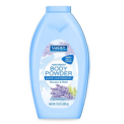 [808829112122] LUCKY BODY POWDER LAVENDER 10oz /12