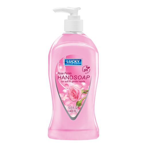 [3005] LUCKY LIQUID SOAP ROSE PETALS 12/13.5oz