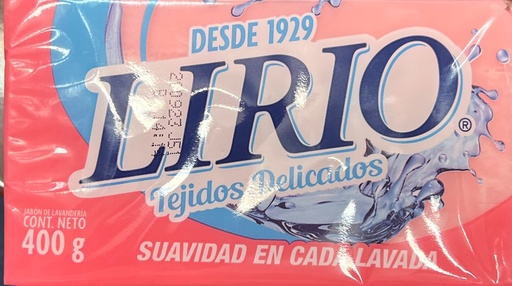 [012388000640] LIRIO SOAP TEJIDOS DELICADOS 400g /25