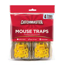 [029049006040] Mouse Wood Trap SML (604-12 French) 4pk X 12 = 48