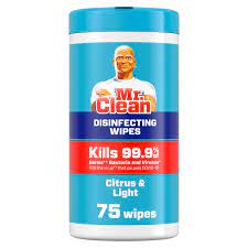 [037000662679] MR. CLEAN DISINFECTING WIPES 75CT /6