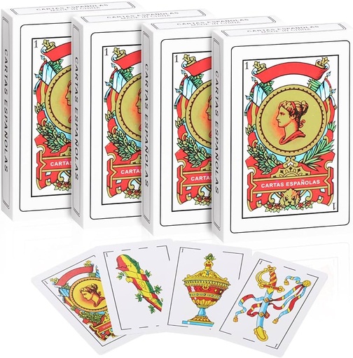 [655708011584] PLAYING CARDS SPANISH 12-PK /12