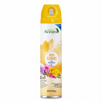 [048155905603] GREAT SCENTS AIR FRESHENER FRESH FLOWERS 5 IN 1 /9oz/12