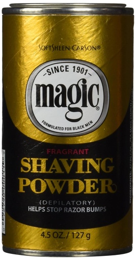 [072790000119] MAGIC SHAVING POWDER GOLD 4.5oz /6