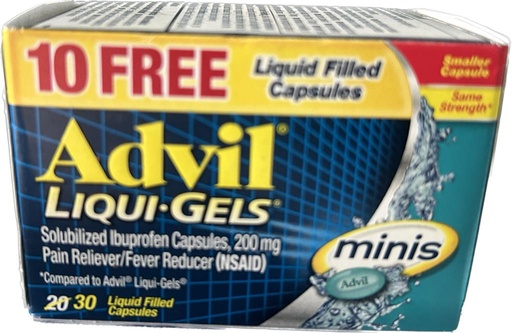 [305731769319] ADVIL LIQUID-GEL MINIS x 30-Caps /6